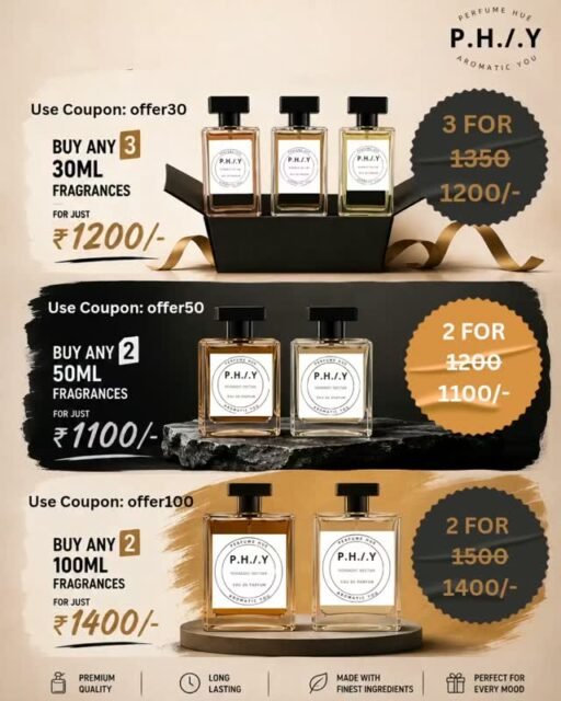 On a perfume binge? Say no more! 
30ml? 50ml? 100ml? We've got offers on all! Head on to our website and begin your weekend shopping now!
#slaywithphay #perfumecollection #offers #buynow #shopnow